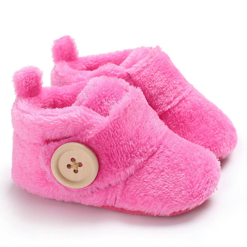 Velcro baby soft soled walking shoes