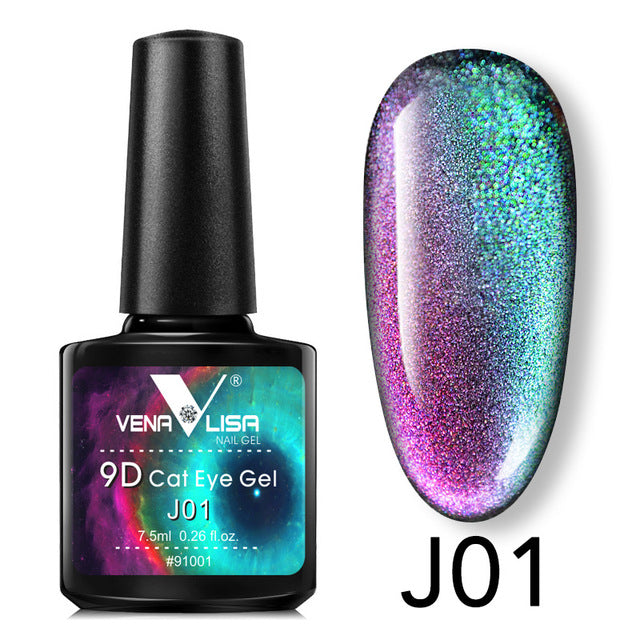Venalisa 9D Gel Varnish Cat Eye Chameleon Varnish Nail Manicure Nail Gel Polish