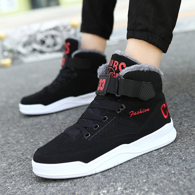 Mens Warm Hi-Top Sports Shoes