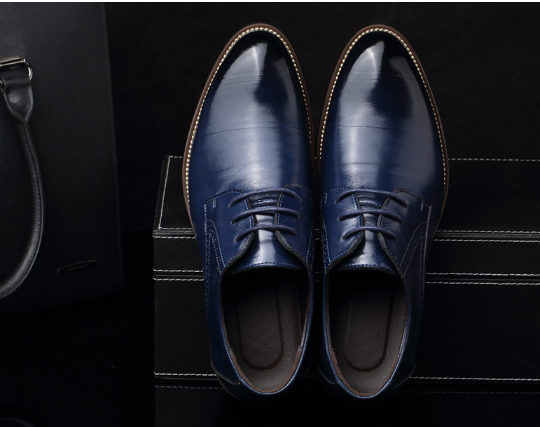 Men's leather dress business shoes