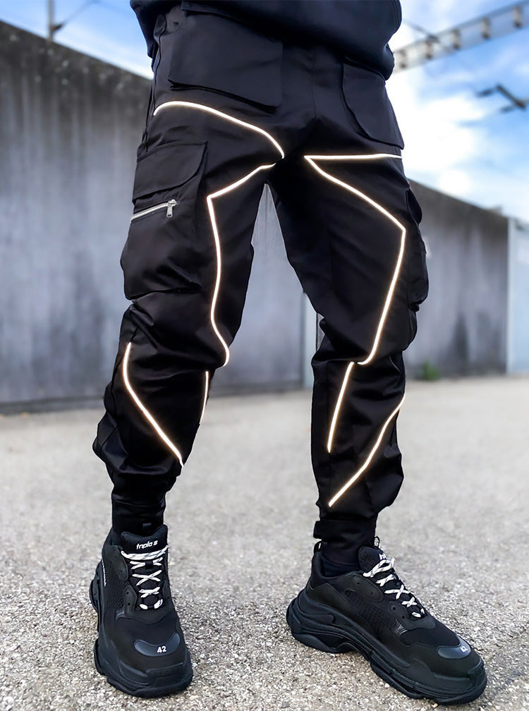 Men's Japanese Trousers Loose Large Size Work Pants
