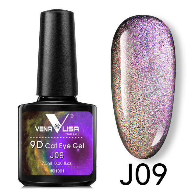 Venalisa 9D Gel Varnish Cat Eye Chameleon Varnish Nail Manicure Nail Gel Polish