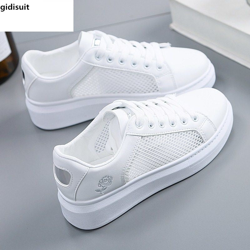 Mesh panel wild summer women's shoes