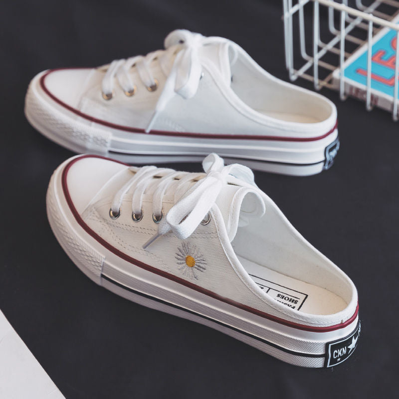 Little daisies half drag canvas shoes