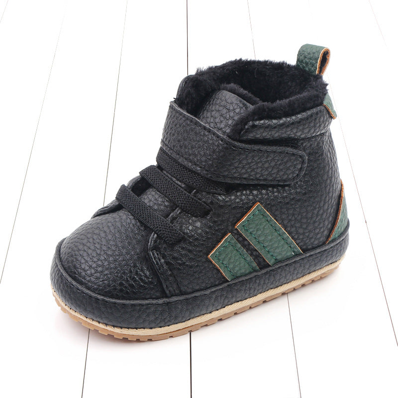 Sports Soft-sole Cotton High-top Baby Shoes