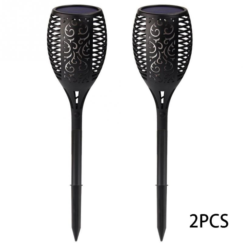 LED Waterproof Solar Torch Light Lamp Outdoor Landscape Garden Decoration