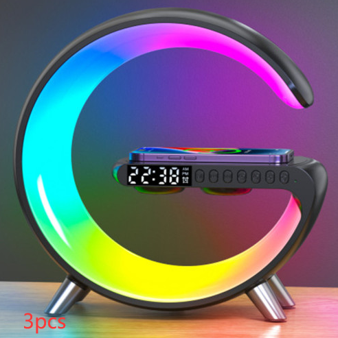 Intelligent G Shaped LED Lamp Bluetooth Wireless Charger Atmosphere Lamp