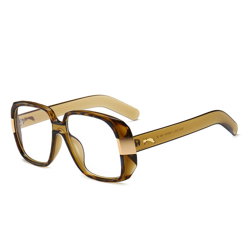 Square tortoiseshell sunglasses gold