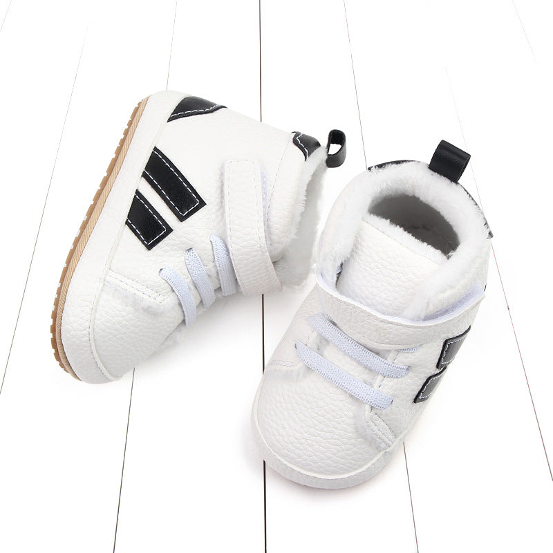 Sports Soft-sole Cotton High-top Baby Shoes