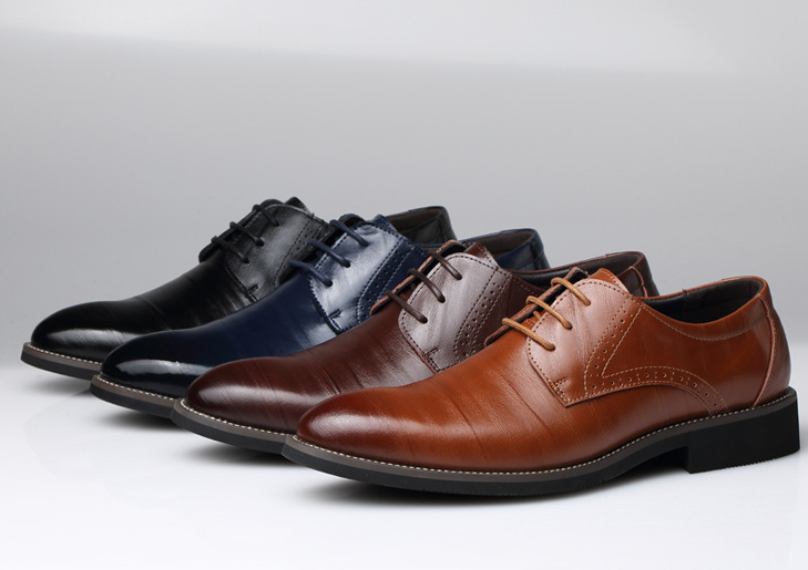 Men's leather dress business shoes