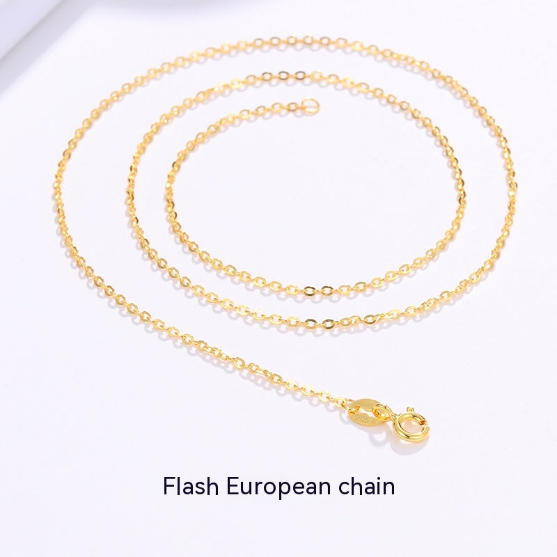 Lovers Gold 925 Sterling Silver 18K Gold Plated Chain