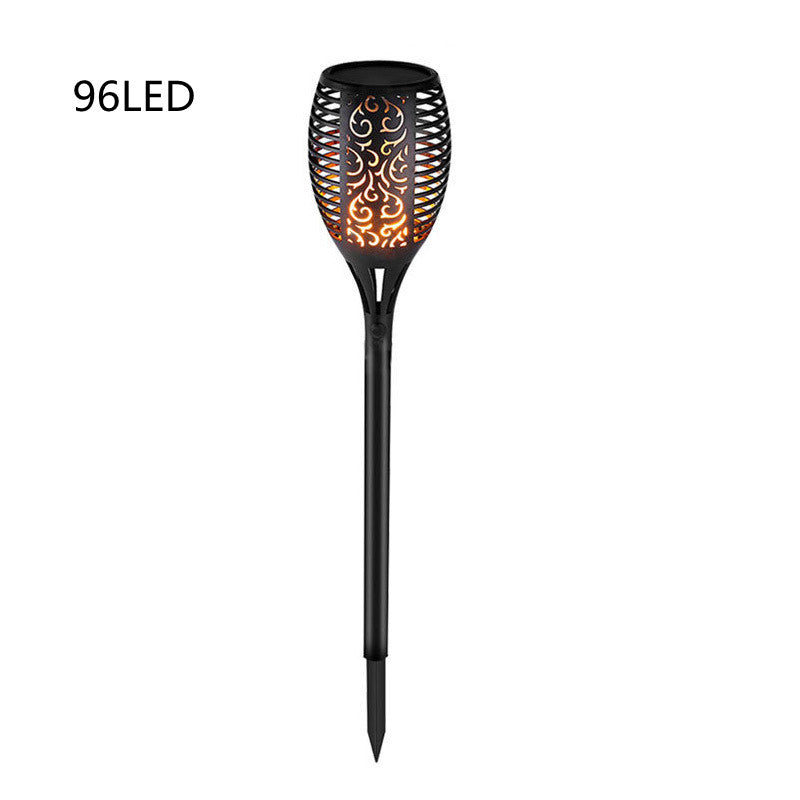 LED Waterproof Solar Torch Light Lamp Outdoor Landscape Garden Decoration