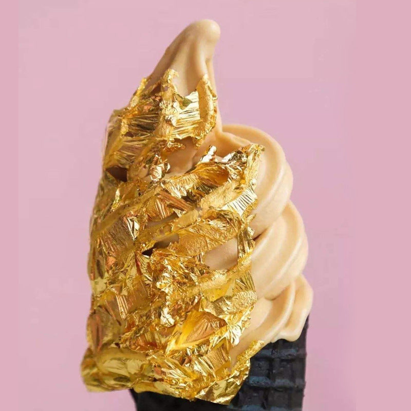 Edible decorative gold leaf