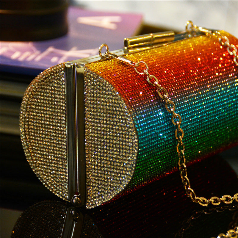 Party Perfection: Rainbow Luxury Diamond Clutch