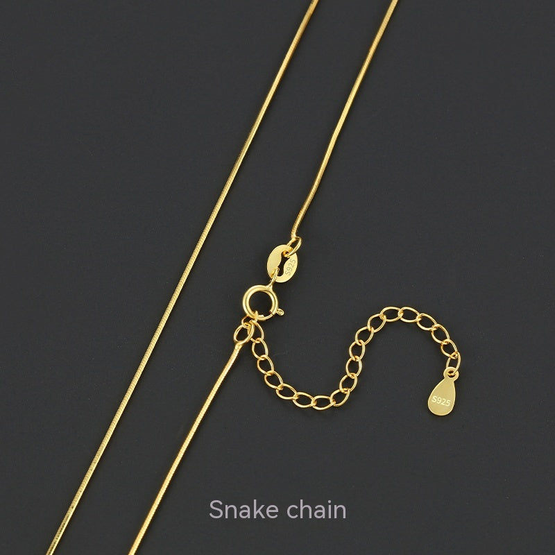 Lovers Gold 925 Sterling Silver 18K Gold Plated Chain