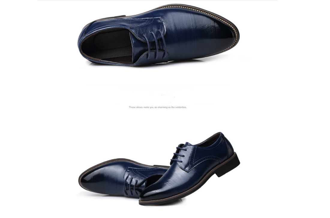 Men's leather dress business shoes