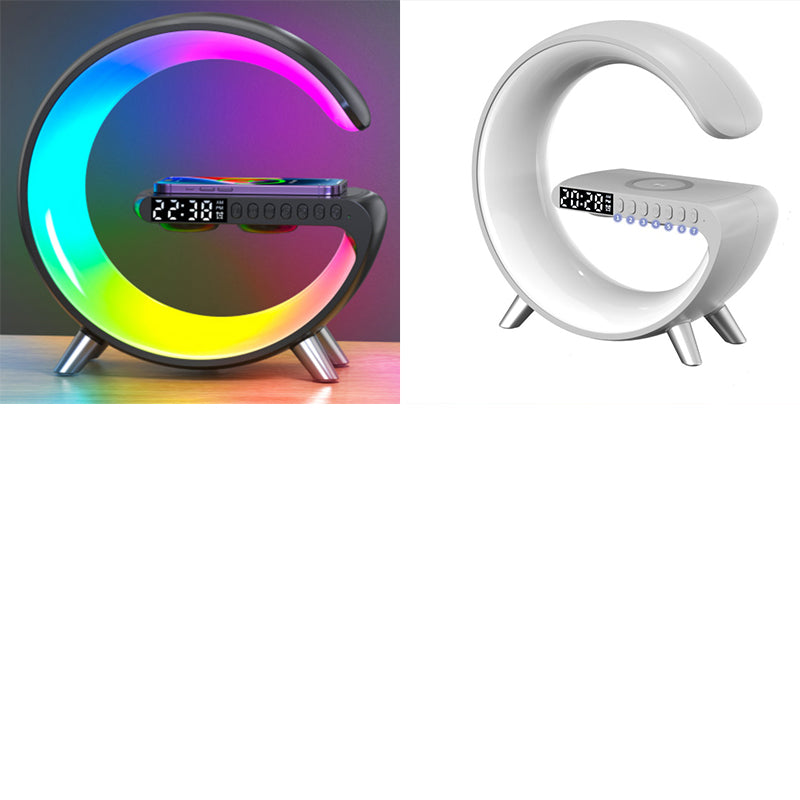 Intelligent G Shaped LED Lamp Bluetooth Wireless Charger Atmosphere Lamp