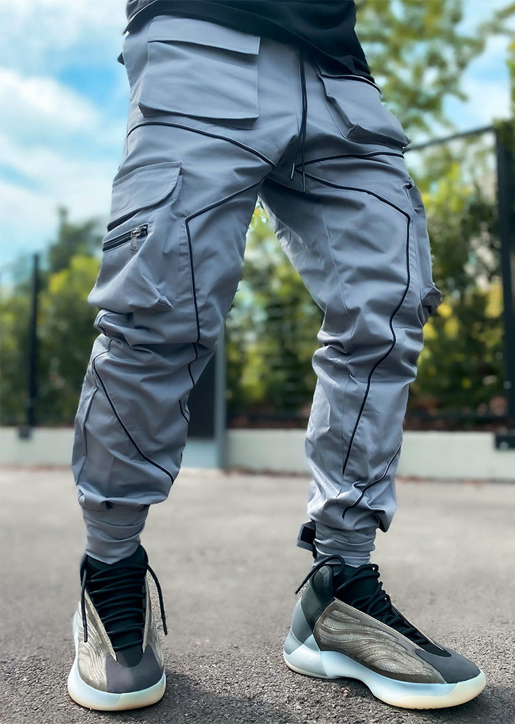 Men's Japanese Trousers Loose Large Size Work Pants