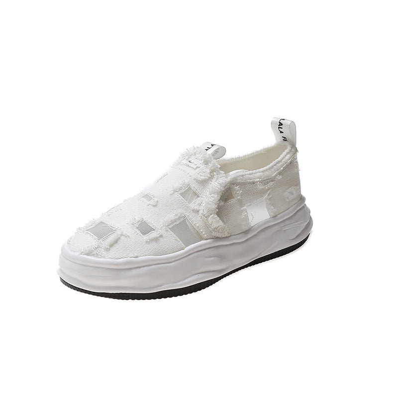 Beggar Thick-soled Canvas Shoes