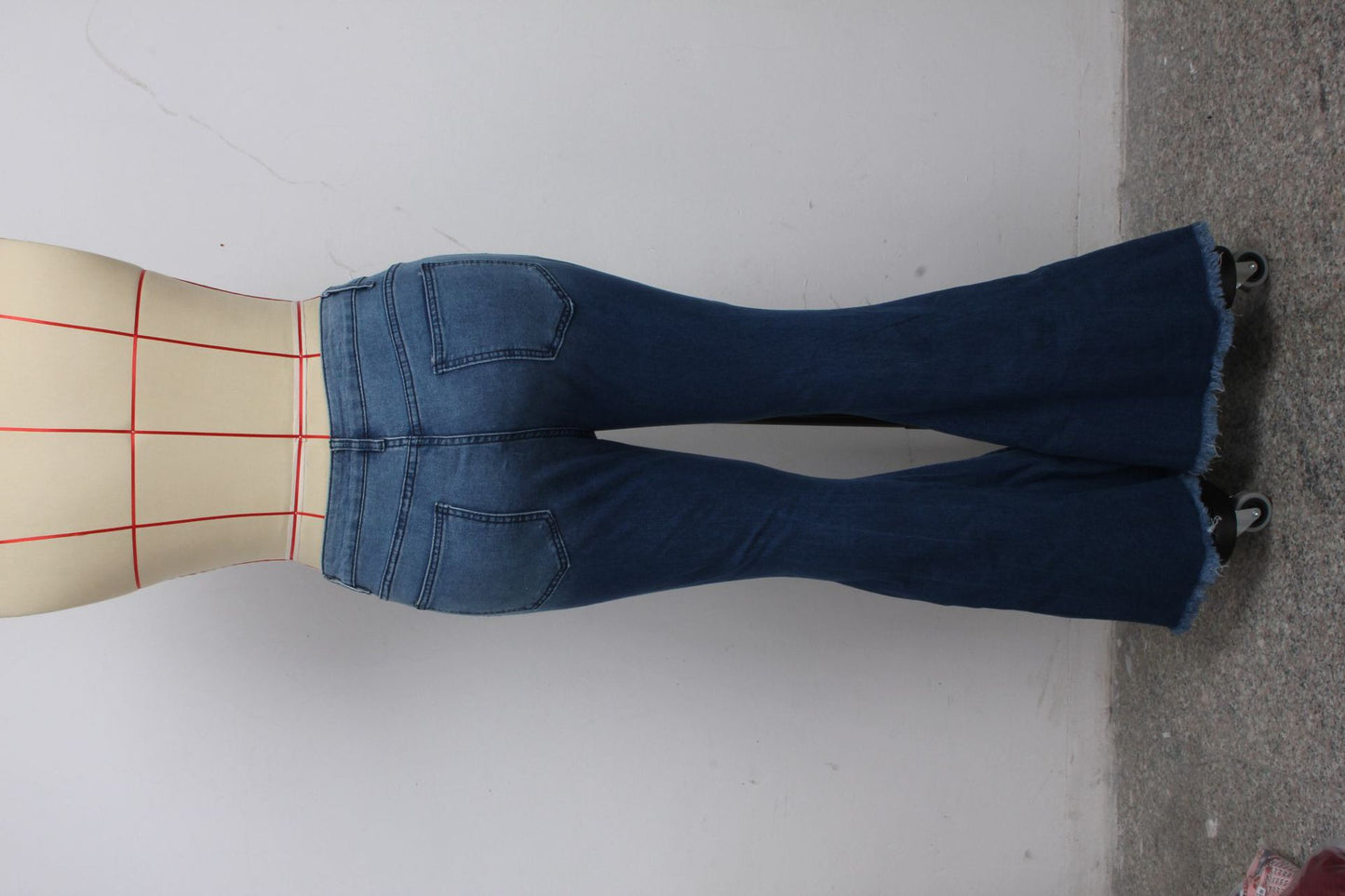 Ripped Knee Slim Denim Stretch Jeans