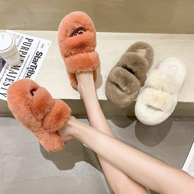 Fuzzy Slippers Women Fluffy Bedroom Slippers