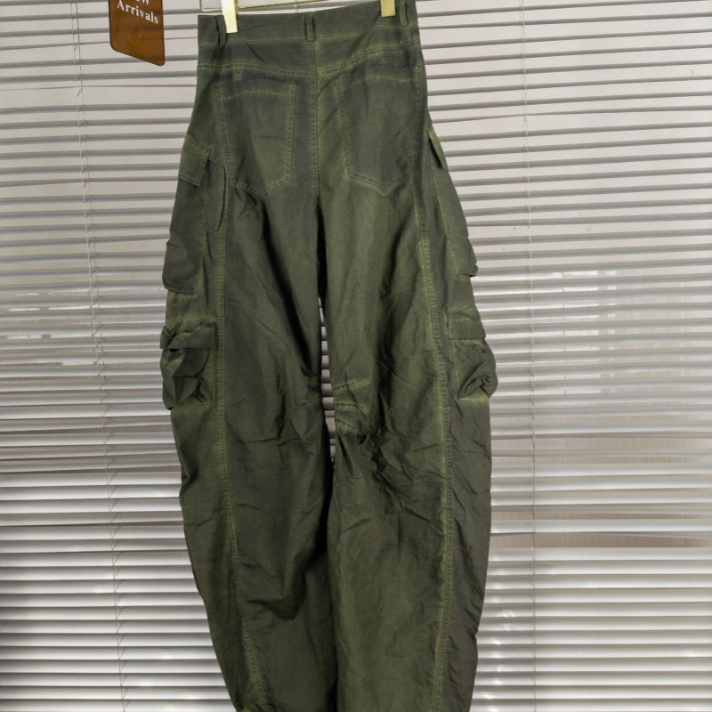 Multi-dimensional Design Hot Girl Style Distressed Overalls