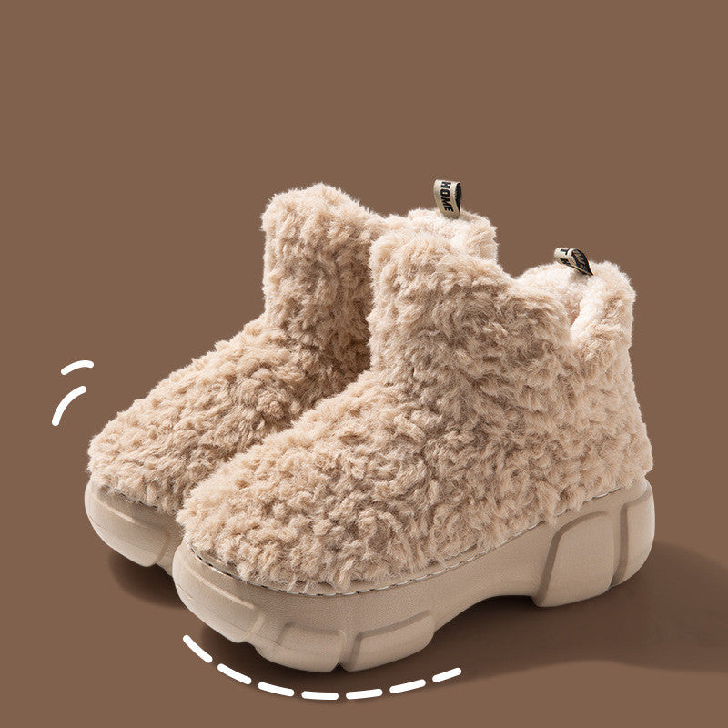 Winter Cashmere Snow Boots Plus Velvet High-top Fleece Cotton Shoes