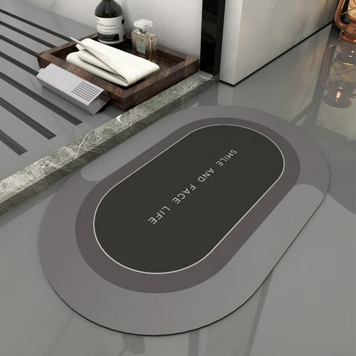 Super Absorbent Non slip Diatom Mud Quick Drying Bathroom Rug