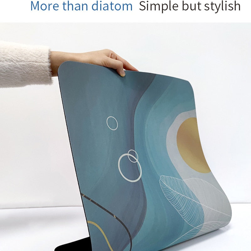 Super Absorbent Non slip Diatom Mud Quick Drying Bathroom Rug