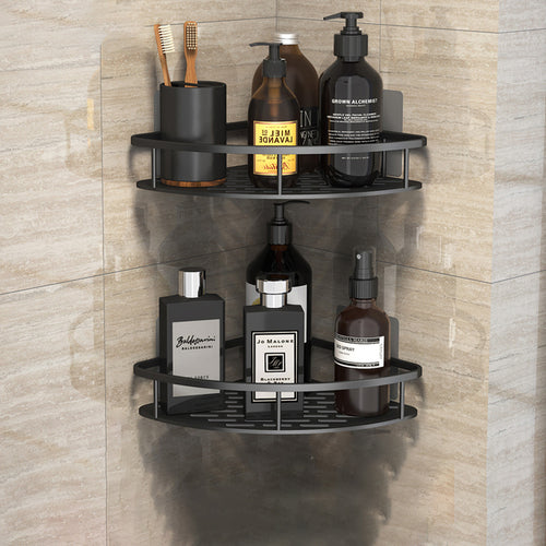 Bathroom No-drill Corner Wall Mount Shelf Storage Rack