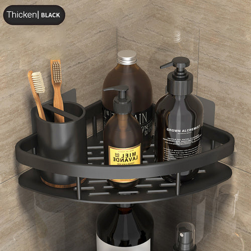 Bathroom No-drill Corner Wall Mount Shelf Storage Rack