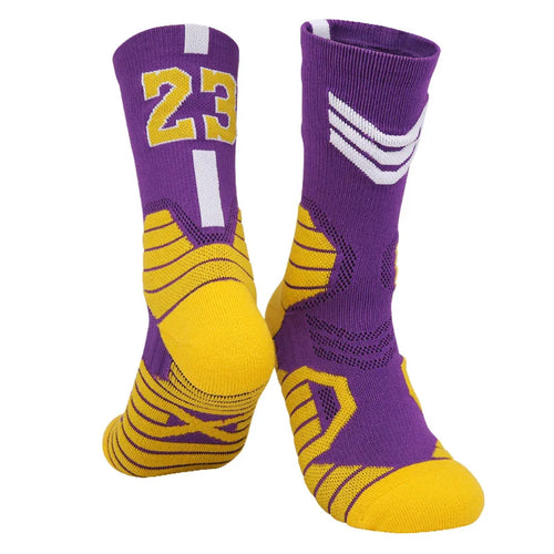 Men's Basketball Number Sports Socks
