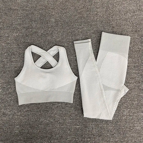 2/3PCS Seamless Women Workout Sportswear Gym Fitness Set