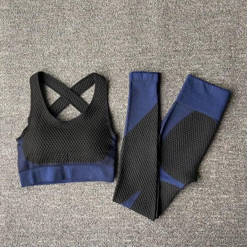 2/3PCS Seamless Women Workout Sportswear Gym Fitness Set