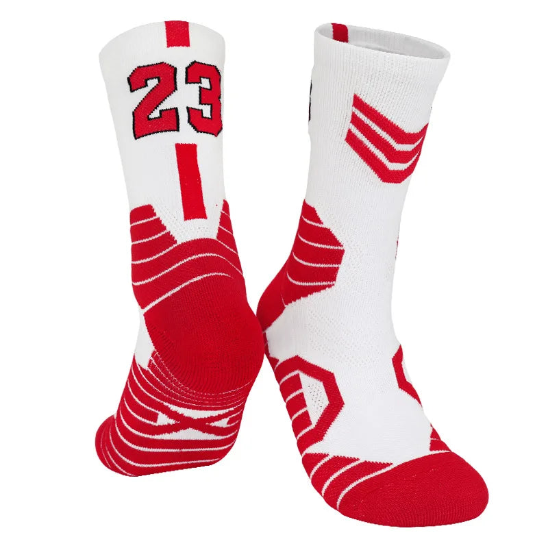 Men's Basketball Number Sports Socks