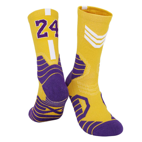Men's Basketball Number Sports Socks