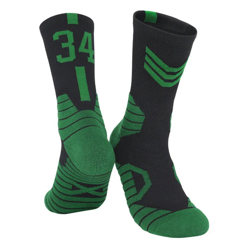Men's Basketball Number Sports Socks