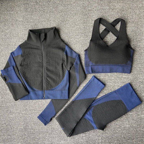 2/3PCS Seamless Women Workout Sportswear Gym Fitness Set