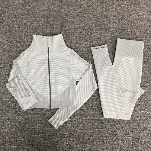 2/3PCS Seamless Women Workout Sportswear Gym Fitness Set
