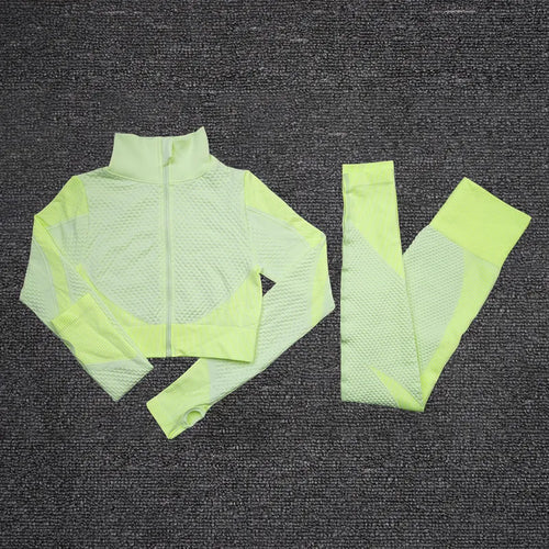 2/3PCS Seamless Women Workout Sportswear Gym Fitness Set