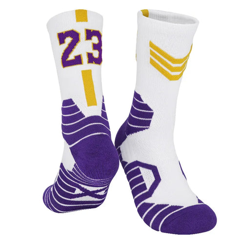 Men's Basketball Number Sports Socks