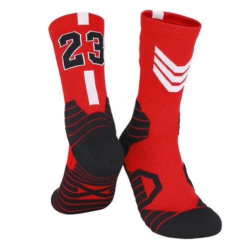 Men's Basketball Number Sports Socks
