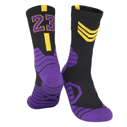 Men's Basketball Number Sports Socks