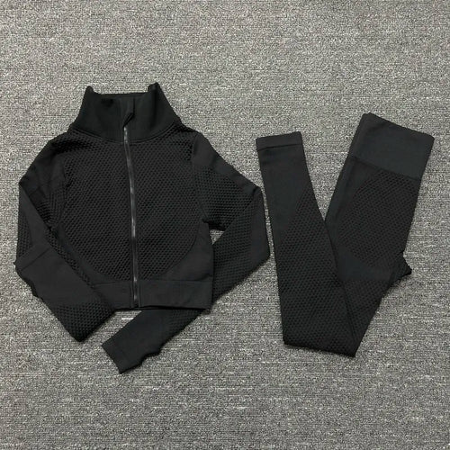 2/3PCS Seamless Women Workout Sportswear Gym Fitness Set
