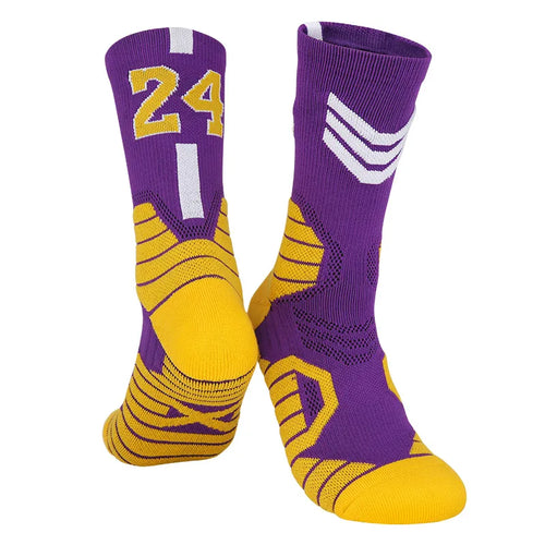 Men's Basketball Number Sports Socks