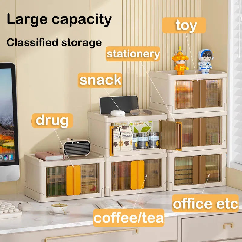 Mini Foldable Box Cloth Toy Snack Book Storage Bin