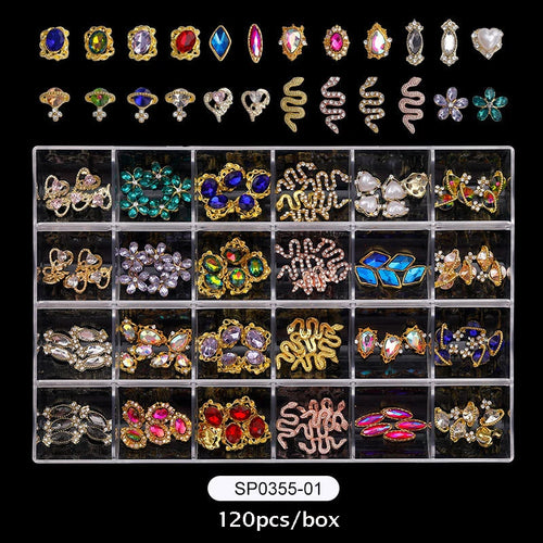 2800pcs Luxury Shiny Diamond Nail Art Rhinestones Crystal Decorations