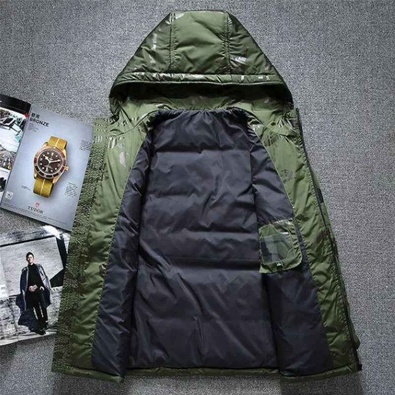Men High-quality White Duck Down Jacket