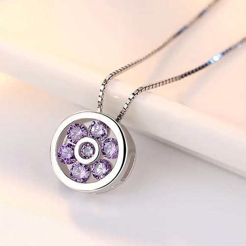 925 Sterling Silver Irregular Heart Moon Necklace