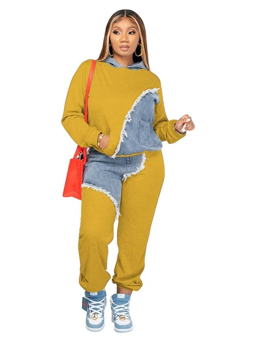 Women Two Piece Hoodie Set
